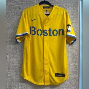 Nike Yellow Athletic Jersey